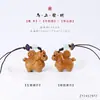 Cadena para Teléfono Móvil con Borla Colgante Caballo del Zodiaco de Madera de Durazno Sándalo Verde Llavero para Hacerse Rico Rápido Encanto de Bolsa de Buena Suerte Año del Caballo