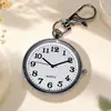 Reloj de Cuarzo Modelo Nuevo Transfronterizo para Estudiantes de Primaria y Secundaria, Específico para Exámenes, Pantalla Digital Grande, Reloj de Bolsillo, Reloj con Llavero, Reloj de Enfermera