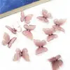 Yu Tian 18*15mm com furo Borboleta simulada termoencolhível decoração tridimensional acessórios para brincos pingentes diy feitos à mão