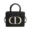 Bolso Lady Dior de Lujo Ligero Estilo Francés con Patrón de Rombos para Mujer, Nuevo Modelo Primavera/Verano, Bolso de Mano y Bolso Cruzado de Gama Alta, Elegante y Versátil para el Viaje Diario