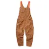 Pantalones con tirantes Yu Wenle para hombre, modernos, holgados, rectos, mono de una pieza, modernos, versátiles, rasgados, retro, vaqueros casuales