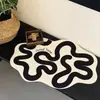 Alfombrilla de baño de diseño minimalista, para uso doméstico, absorbente de agua, secado rápido, antideslizante, se puede cortar a medida, resistente a la suciedad, resistente al desgaste, alfombrilla de tierra de diatomeas