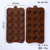 Molde de Silicone para Chocolate Desenho Animado Multiestilo Transfronteiriço Números e Letras Molde de Assar DIY Molde para Fudge Cubo de Gelo