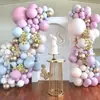 Set de Globos Personalizado para Decoración de Boda, Set de Cadena de Globos de Látex, Suministros de Decoración Temática para Fiesta de Cumpleaños
