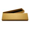 Fábrica en stock caja para bolígrafos de papel especial con tapa caja para guardar bolígrafos embalaje para marcapáginas caja de regalo logotipo dorado palabra