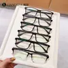 Nuevos lentes estilo coreano para hombres con miopía, armazón cuadrado de moda con patrón de mármol, lentes sin graduación para niños