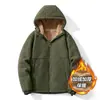 Chaqueta de forro polar de alta calidad para otoño e invierno, cárdigan con capucha de sherpa engrosado, sudadera de forro polar talla grande
