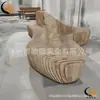 Taburete de Madera Laminada, Silla de Ocio de Madera Anticorrosión, Taburete Hueco de Madera Maciza, Combinación de Maceteros para Centro Comercial, Asiento de Descanso Público