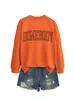 Hogar Comercio Exterior Amazon Transfronterizo Al por Mayor Moda Casual Versátil Cómodo Holgado para Mujer Sudadera Tallas Grandes