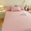 Sábana de tela de algodón puro gruesa, pieza única, ropa de cama para dormitorio estudiantil de algodón para primavera y verano, funda de almohada individual, juego de tres piezas, adecuado para todas las estaciones