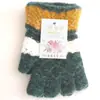 Guantes de Medio Dedo para Mujer Otoño/Invierno 2026, Cálidos de Invierno de Mohair, Guantes de Polar de Medio Dedo para Estudiante, Venta al por Mayor