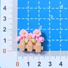 Valla de Flores Colorida de Dibujos Animados Pegamento de Crema Casero Accesorios de Resina DIY Pasador de Pelo Decoración Titular Funda Hecha a Mano para Teléfono Móvil