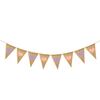 Propuesta de venta al por mayor compromiso decoración fiesta de San Valentín Guirnalda XO XO XO amor lino triángulo banderín de tirar