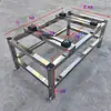 Soporte de Piso para Unidad Exterior de Aire Acondicionado de Acero Inoxidable 304, Estante Apilable de una/dos Capas, Base Elevada para Aire Acondicionado con Disipación de Calor, Soporte Elevado Amortiguador