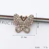 Novos acessórios para capas de celular DIY, feitos à mão com diamantes, acessórios de borboleta requintados, adesivos de borboleta pequena de liga, enfeites de diamante