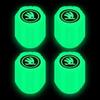 Tapa de válvula de neumático luminosa tapa de válvula de coche boquilla de aire para neumático de vacío de coche eléctrico decoración de cubierta de núcleo de válvula luminosa