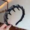Diadema de estilo de cabello para la frente de caña alta 2026, versátil con dientes para un agarre antideslizante, diadema para lavarse la cara, colección de accesorios para el cabello para mujeres