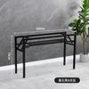 Rack de Mesa Dobrável Mesa Longa Rack de Mesa de Camada Dupla Rack de Ferro Pés de Mesa Pés de Mesa de Camada Única Mesa de Jantar Simples Suporte Branco Como Vela Você