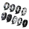 Set Caliente de Venta de 9 Piezas de Anillos de Cadena Giratorios para Alivio del Estrés Set de Anillos de Acero Inoxidable Transfronterizo Amazon Shein