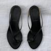 Chanclas de Diseño Único con Tacón Bajo, Nuevas Sandalias de Tira Abiertas Versátiles para Mujer Verano 2026