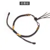 Pulsera Hebilla de Paz Semi-Terminada Hilo Rojo Pulsera Cordón, Material para Ensartar Cuentas, Cordón Trenzado para Collares, Cuentas de la Fortuna, Cordón Trenzado Dorado