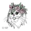 Adesivos de Tatuagem Infantis Animais Pequenos Pet Desenho Animado Meninos e Meninas Fofos à Prova d'Água Temporários para Rosto Estoque Pronto Transfronteiriço