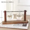Jarrón de cristal creativo para arreglos florales de sala de estar, recipiente hidropónico transparente simple para plantas pequeñas, maceta de boca estrecha