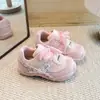 Nuevos Zapatos Infantiles Primavera y Otoño Tenis para Niñas Estilo Princesa Florales Transpirables Zapatos Casuales para Bebé Niña