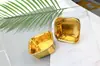 Copo de Papel Quadrado Dourado Dupla Face para Bolo Bandeja de Papel para Bolo Descartável com Borda Enrolada Papel Revestido Espessado de Grau Alimentício em Estoque