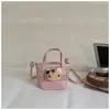 Bolsa de Mão Balde com Renda de Bolinhas Japonesa Fofa e Romântica 2026 Nova Bolsa de Ombro Transversal Estilosa em PU