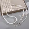 Diseño de Flor de Libélula Fresco y Versátil, Cordón Anti-Pérdida para Teléfono, Hecho a Mano con Cuentas, Colgante de Bolsa Reemplazable, Cadena Cruzada
