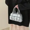 Bolso Cruzado Casual con Textura y Estilo, Bolso de Mano Retro de Moda para Mujer, Nuevo Modelo 2025, Bolso Cuadrado Pequeño de Color Sólido Brillante