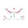 Colección Rui Ka Long: Pegatinas de Tatuaje con Patrón Seductivo para Clavícula y Pecho, Pegatinas de Tatuaje Sexy, Diseño Floral de Larga Duración con un Toque de Lujo