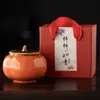 Tarro Humectante Lata Creativa de Té de Caqui Caqui a tu Gusto Tarro para Tabaco Tarro de Cerámica de Caqui Regalo para Eventos Empresariales Al por Mayor