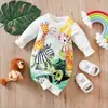 Mameluco de manga larga para bebé, traje de gateo de dibujos animados para recién nacido, primavera y otoño, poliéster, ropa para bebé, liquidación especial, pago