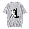Teoría de la bala rueda de bala rota juego de baile anime periférico levanta la mano oso sonrisa oso manga corta principal camiseta de algodón verano