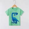 25 Verão Novas Crianças Desenho Animado Animal Camiseta de Manga Curta Top Meninos Macaco Elefante Fantasia Crianças Pequenas