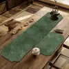 Novo Tapete de Mesa Estética da Dinastia Song para Cerimônia do Chá Zen Chinês Tapete Protetor Mesa de Chá Absorvente de Água Antiescaldante Sem Lavagem Resistente à Sujeira Porta-copos