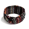 Diadema Bohemio Ins Versátil Elegante Nudo Cruzado Diadema Deportiva de Yoga Estampada Versión Ancha para Mujeres con Coronilla Alta