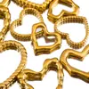 2 Colgantes de Anillo de Acero Inoxidable 304 con Corazón Hueco de Múltiples Estilos, Joyería y Accesorios de Ropa DIY Simples y Versátiles