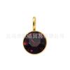 Marco dorado HC513 (arete vertical) Accesorios para colgantes DIY accesorios colgante de piedra de nacimiento de acero inoxidable colgante pequeño