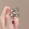 Exquisito Pasador Lateral Pequeño Ojo de Gato Mariposa, Pinza de Pato, Pasador para el Fleco, Accesorio para el Cabello Mini Pinza de Flequillo de Gama Alta