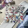 Hellokitty caricatura ins muy lindo gato KT gelatina panel trasero iphone17pro sticker para teléfono móvil