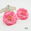 Pintura a Óleo de Flor de Rosa, Flor de Lótus Artificial, Peônia de Outono Vintage, Acessórios DIY para Prendedor de Cabelo e Corsage de Flor, Cenário de Casamento