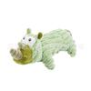 Juguete para Perro Rinoceronte Verde Nuevo de Pie Transfronterizo Rompecabezas Papel Sonoro Chirriante Extraño Entrenamiento Dental para Mascotas Perros