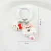 Lindo Gato Rosquilla de Dibujos Animados Accesorios Femeninos Llavero de Dopamina Muñeca Creativa Colgante Pequeño Regalo