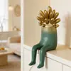 Enfeites Decorativos na Cor Creme com um Toque de Luxo para a Entrada da Sala de Estar, Arranjo de Flores de Mesa Estilo Francês Pequenos Enfeites