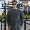 2025 Nuevo Otoño e Invierno Delgado Fitness Deportes Manga Larga Personalizado Color Puro Casual Sudadera con Capucha Ropa para Hombre