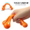 Masajeador de Mano para el Cuerpo Humano con Tacto Suave, Presión de Acupuntura para Hombros, Cuello y Espalda, Relajación Muscular, Bola de Masaje Arqueada, Naranja