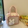 Bolsa Cruzada Transparente Deportiva Linda Estilo Japonés 2025 para Mujer, Mochila Versátil de Alta Calidad a la Moda, Bolso de Mano y Bolsa Ita